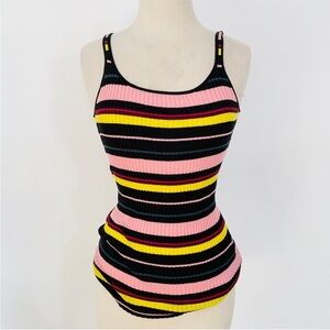 Apiece Apart 100% cotton fine rib stripe tank NEW